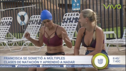 Francisca Lachapel Vence Su Miedo A Nadar