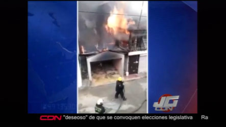Incendio Afecta Residencia En Puerto Plata