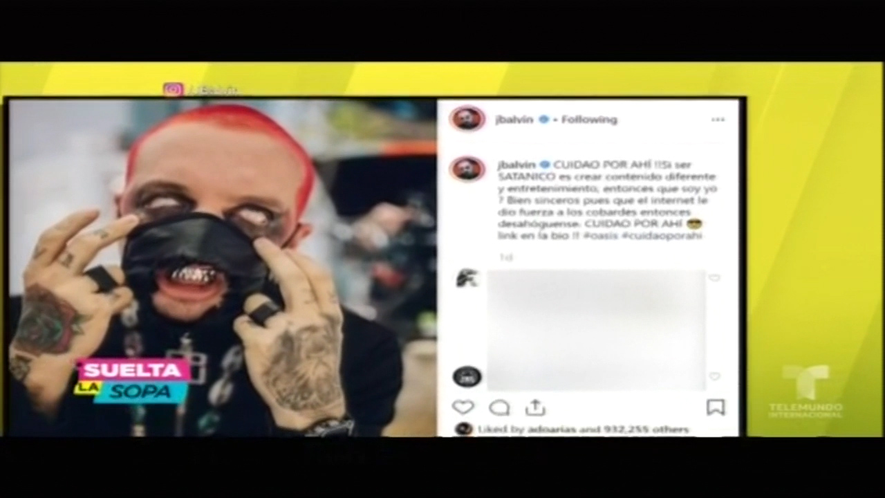 J Balvin Se Defiende Tras Ser Catalogado Como Satánico