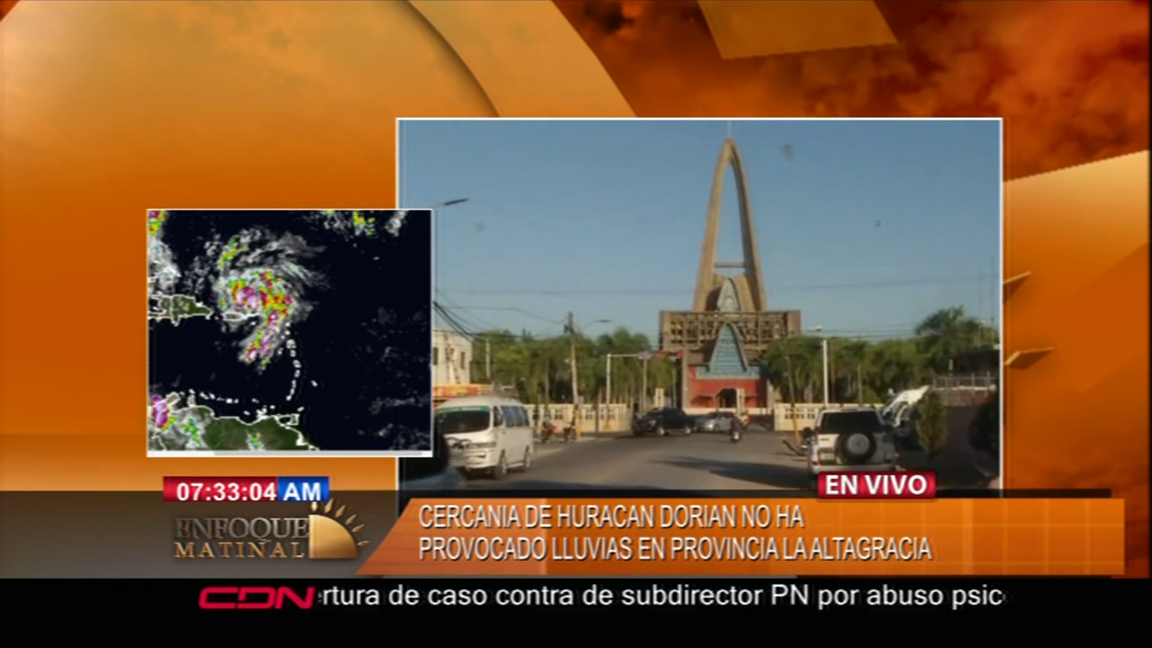 La Cercanía Del Huracán Dorian No Ha Provocado Lluvias En La Provincia La Altagracia