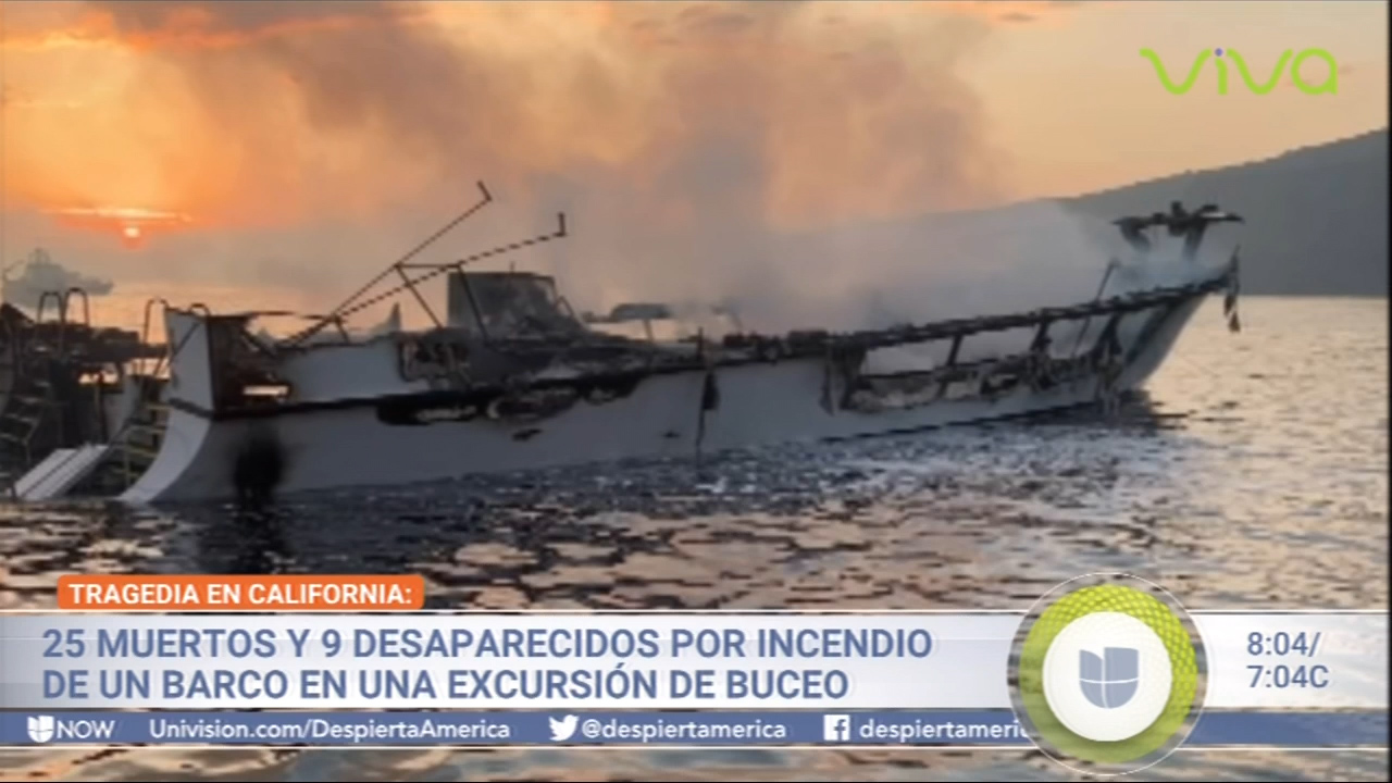 Tragedia En California: 25 Muertos Y 9 Desaparecidos Por Incendio De Un Barco En Una Excursión De Buceo