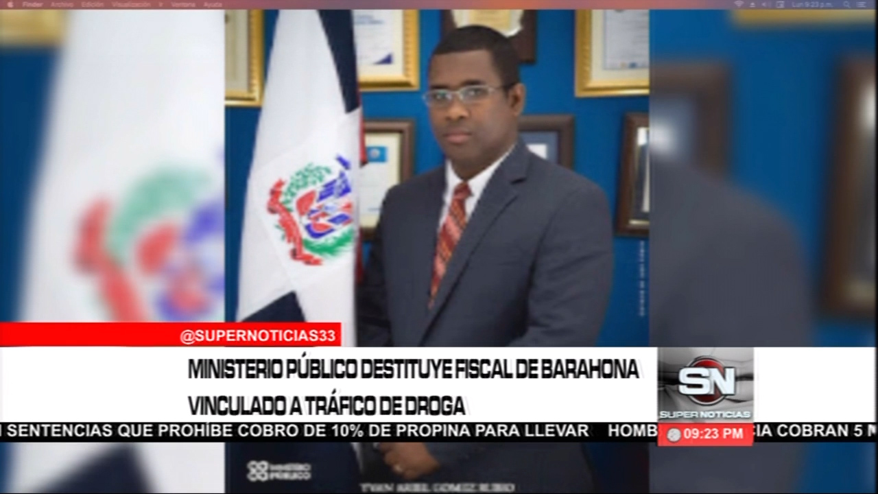 Ministerio Público Destituye Fiscal De Barahona Vinculado A Tráfico De Droga