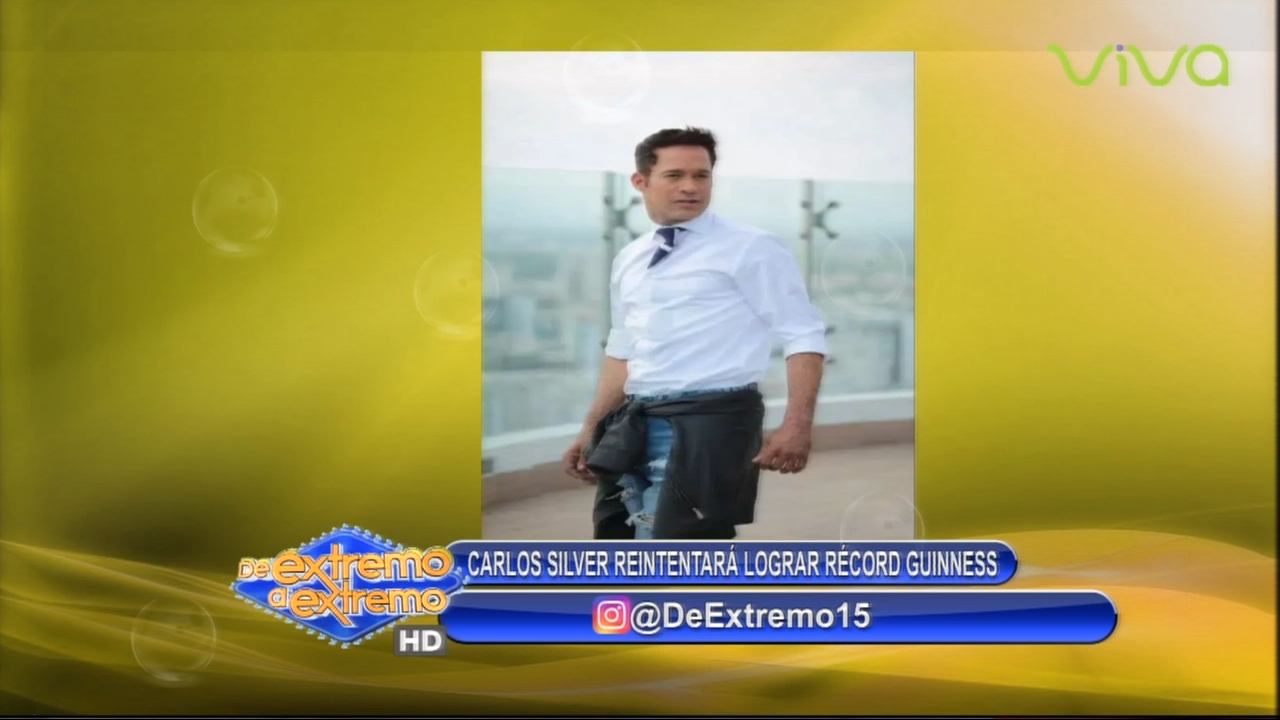 Farándula Extrema: “Por Tercera Vez Carlos Silver En Busca Del Record Guinnessde Más Horas Cantando Está Vez Desde Santiago