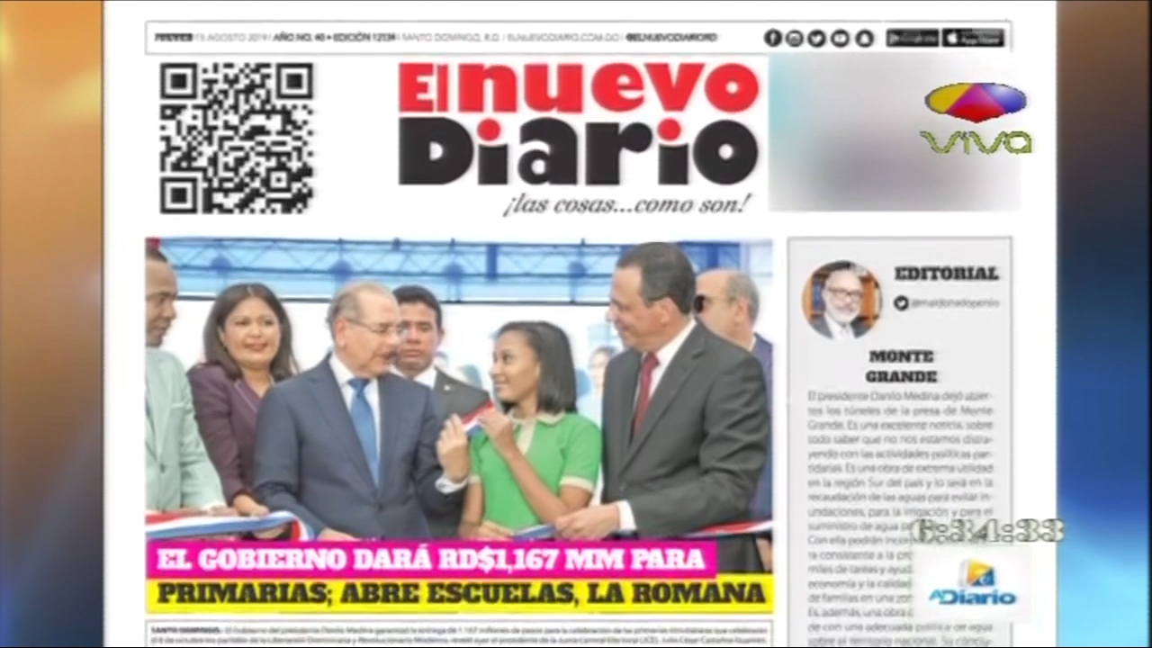 Informaciones En Las Portadas De Los Periódicos En El Dia De Hoy 15 De Agosto Del Año 2019