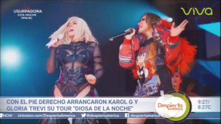 Con El Pie Derecho Arrancaron Karol G Y Gloria Trevi Su Tour “Diosa De La Noche”