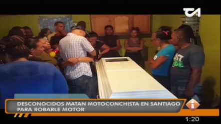 Desconocidos Matan Motoconchista En Santiago Supuestamente Para Robarle El Motor