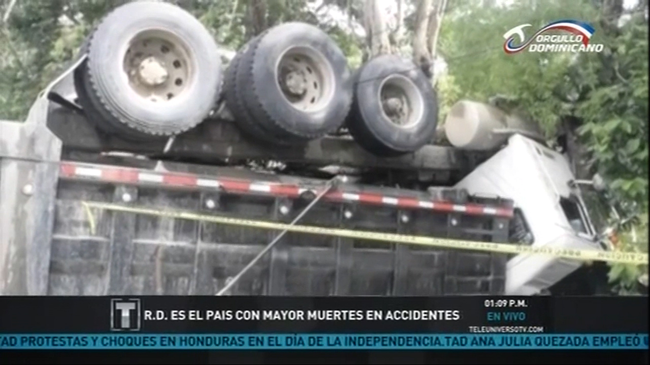 R.D. Es El País Con Mayor Muertes En Accidentes De Tránsito