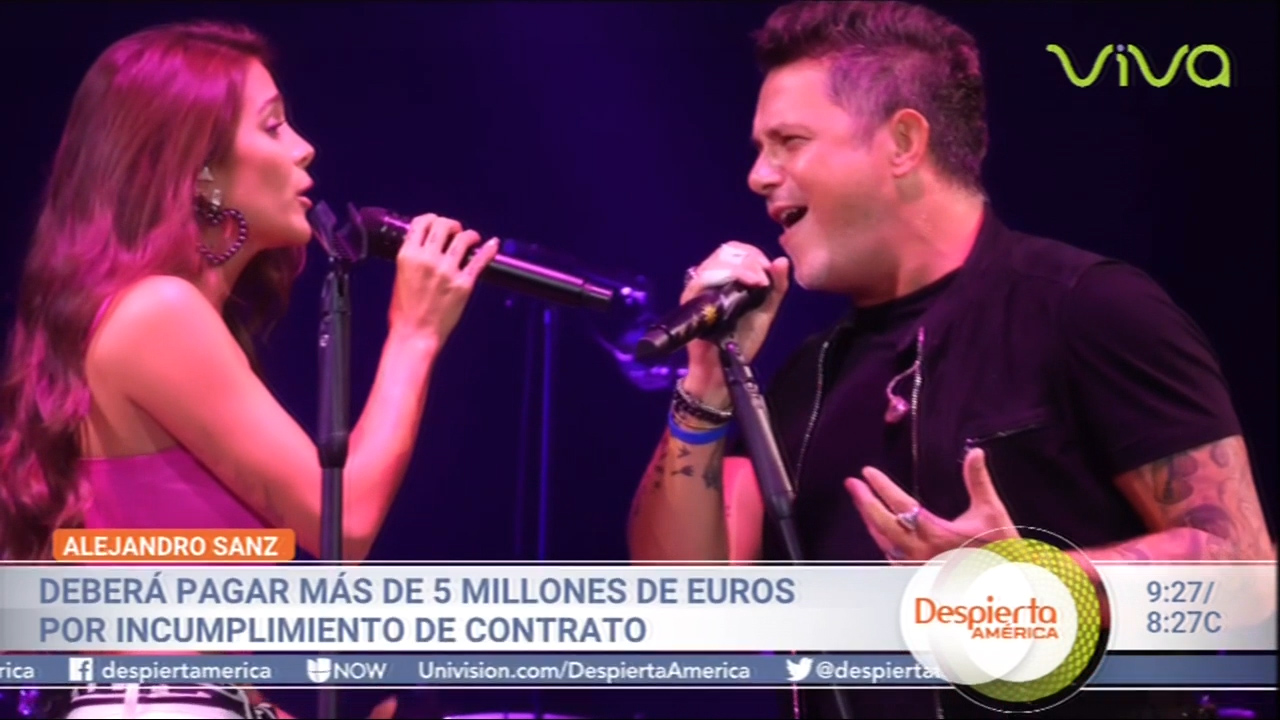 Alejandro Sanz Deberá Pagar Más De 5 Millones De Euros Por Incumplimiento De Contrato