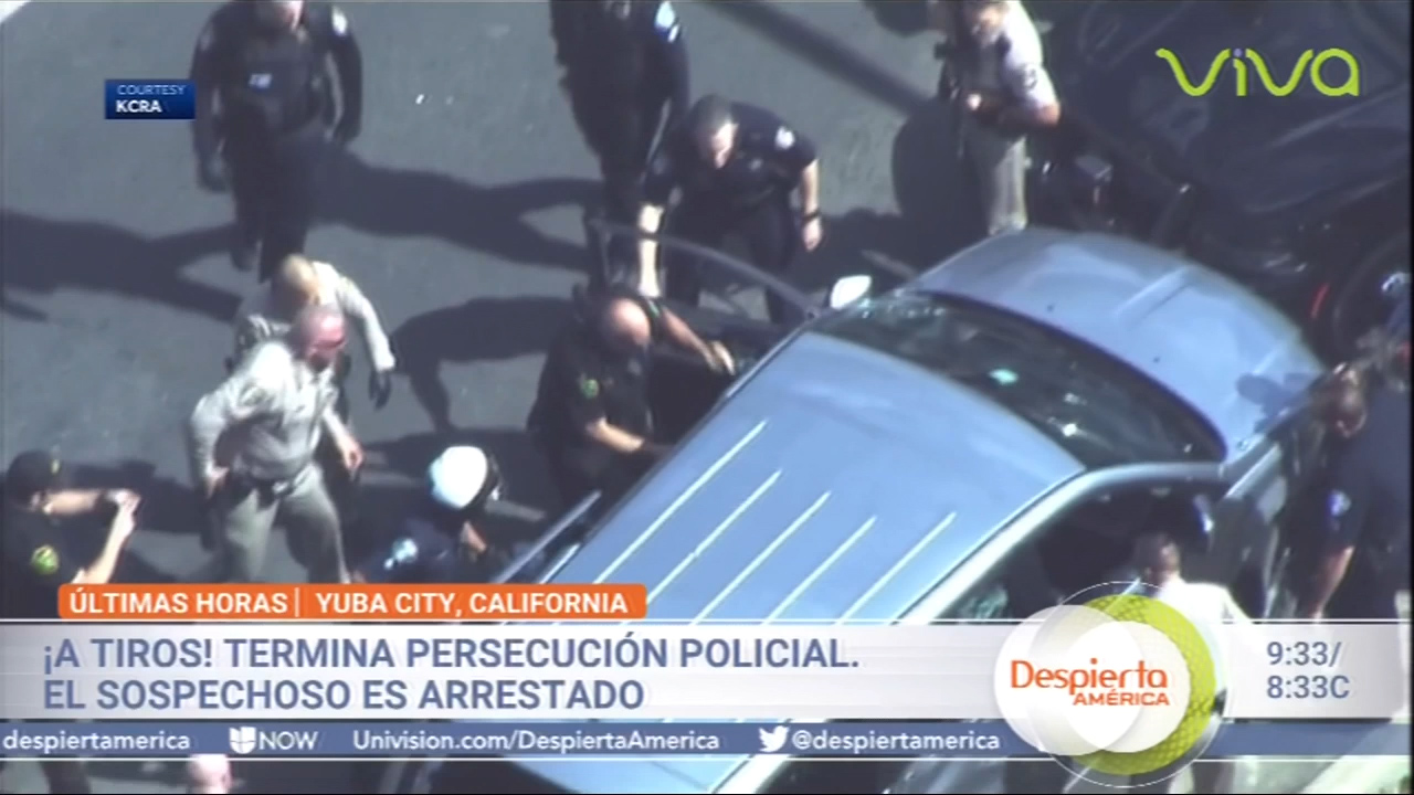 ¡A Tiros! Termina Persecución Policial En California Con El Sospechoso Gravemente Herido