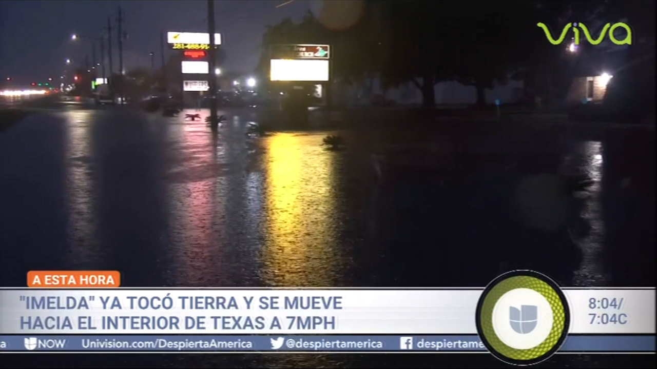 “Imelda” Ya Tocó Tierra Y Se Mueve Hacia El Interior De Texas A 7 MPH