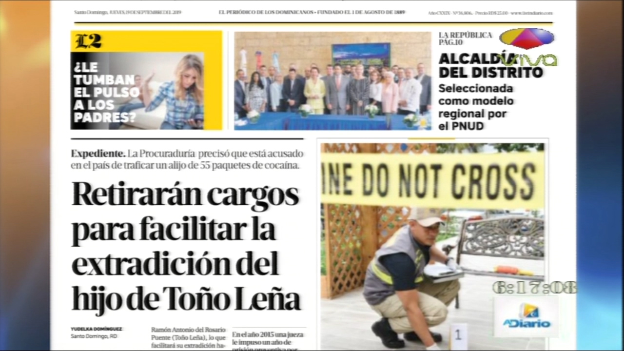 Las Principales Informaciones En Las Portadas De Los Periódicos En El Dia De Hoy 19 De Septiembre 2019