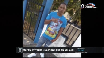 Matan Joven De Una Puñalada En Aguayo