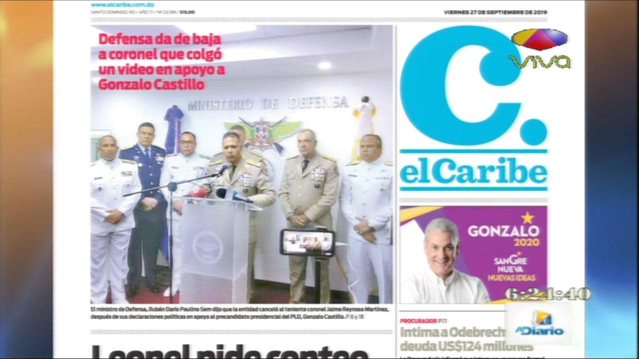 Las Principales Informaciones En Las Portadas De Los Periódicos En El Día De Hoy 27 De Septiembre Del Año 2019