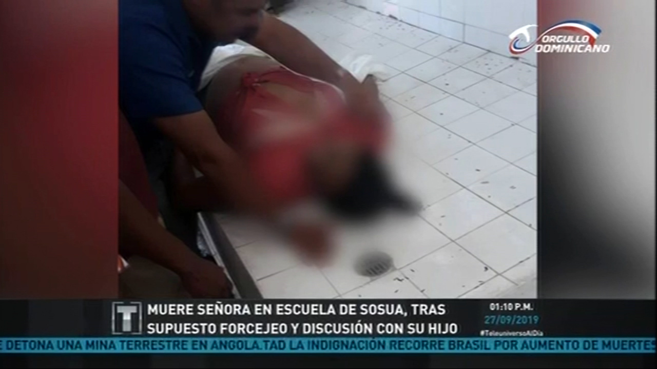 Muere Señora En Escuela De Sosua, Tras Supuesto Forcejeo Y Discusión Con Su Hijo