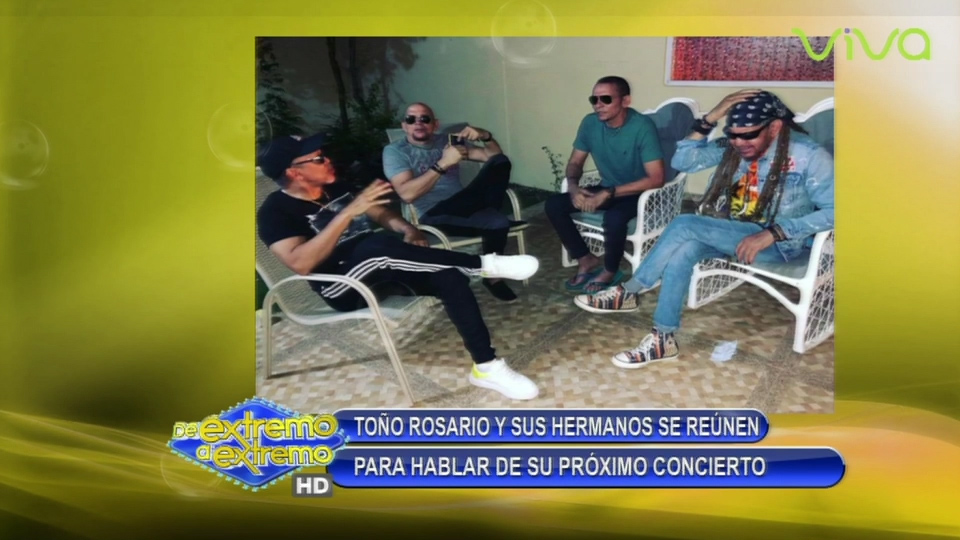 Toño Rosario Y Sus Hermanos Se Reúnen Para Hablar De Su Próximo Concierto
