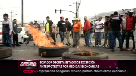 Ecuador Decreta Estado De Excepción Ante Protestas Por Medidas Económicas