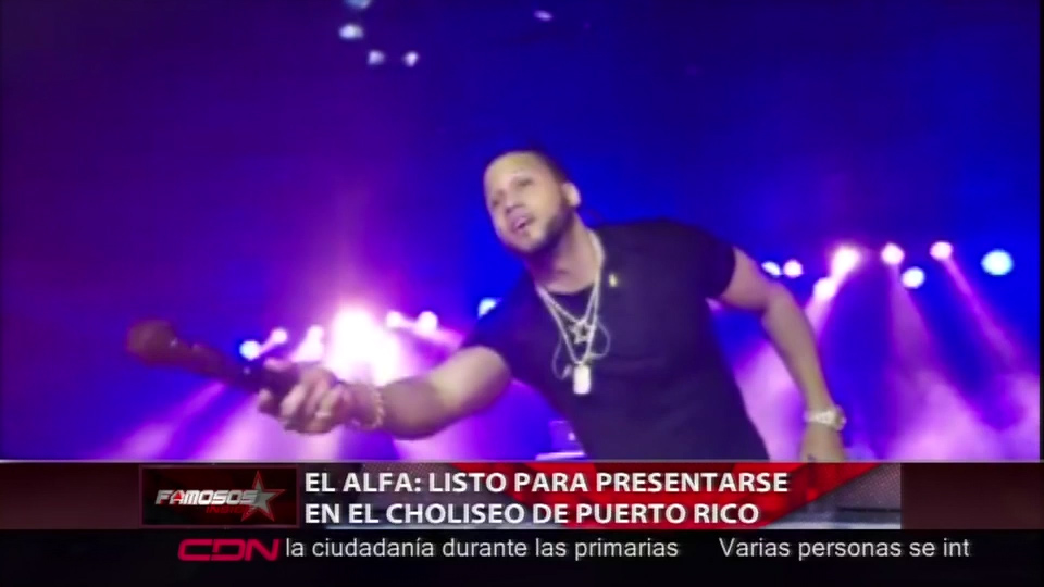 El Alfa Listo Para Presentarse En El Coliseo De Puerto Rico