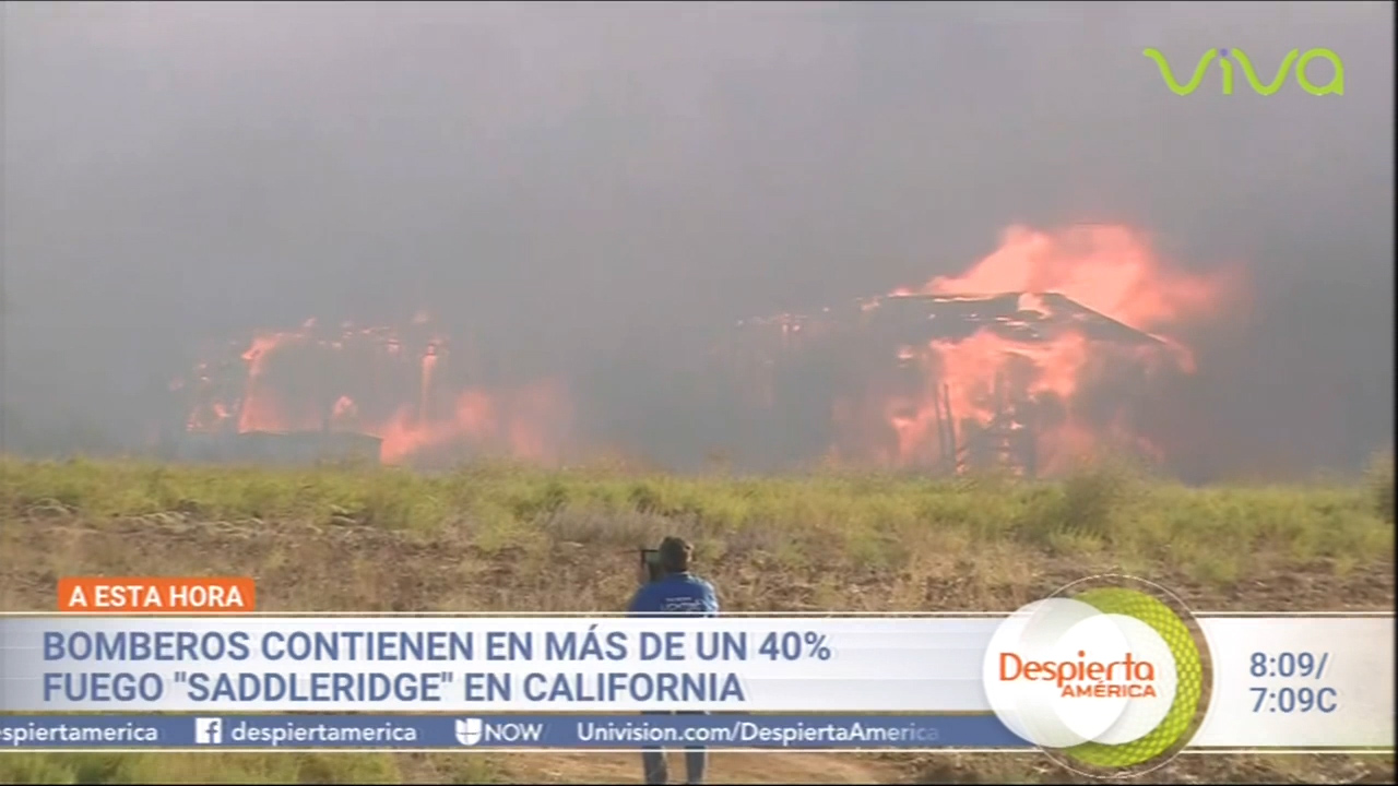 Bomberos Contienen En Más De Un 40% Fuego “saddle Ridge” En California