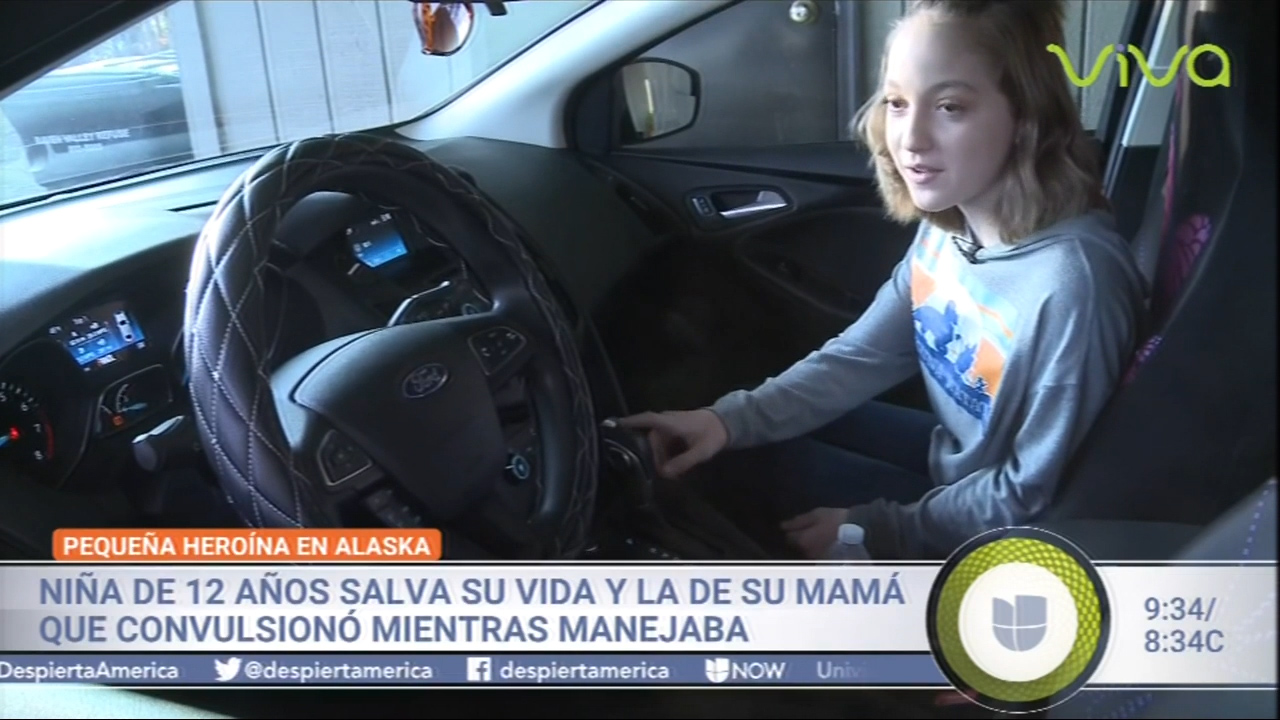 “Pequeña Heroína En Alaska” Niña De 12 Años Salva Su Vida Y La De Su Madre, Que Convulsionó Mientras Manejaba