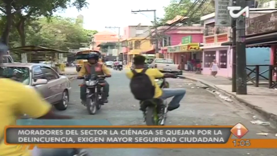 Moradores Del Sector La Ciénaga Se Quejan Por La Delincuencia