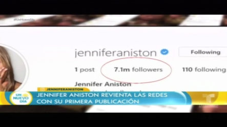 Jennifer Aniston Revienta Las Redes Con Su Primera Publicación
