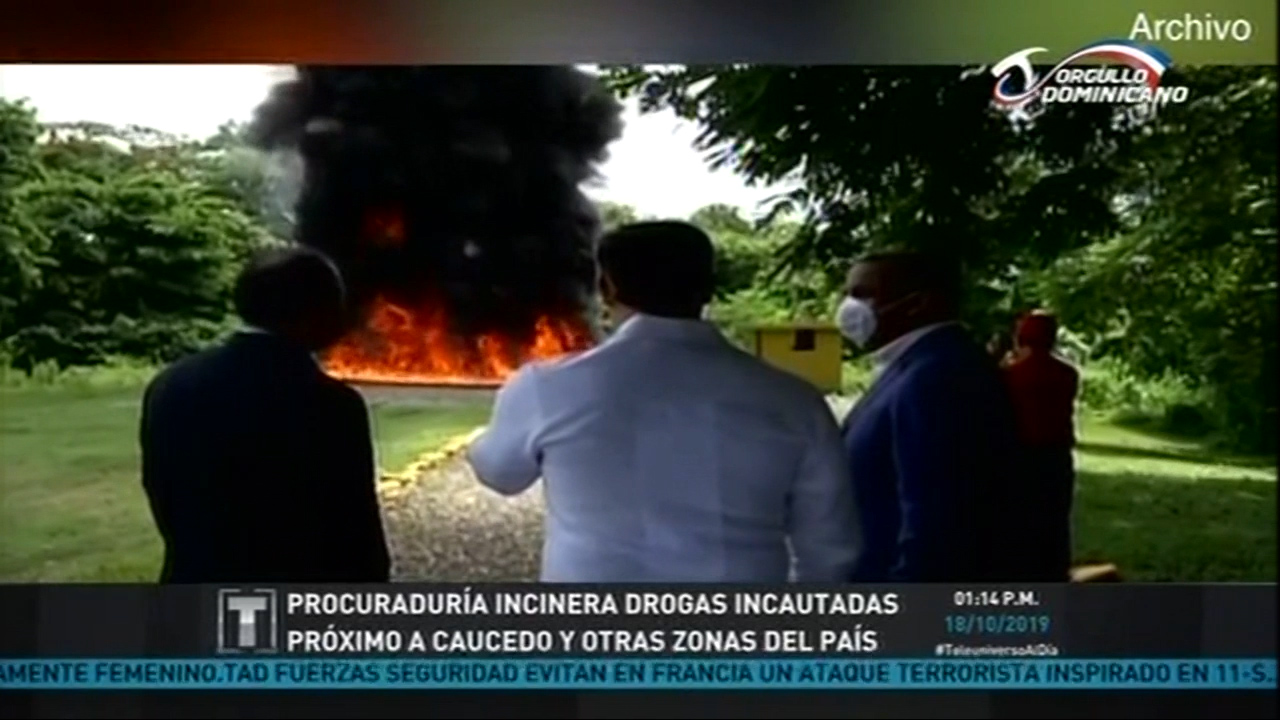 Procuraduría Incinera Drogas Incautadas Próximo A Caucedo Y Otras Zonas Del País