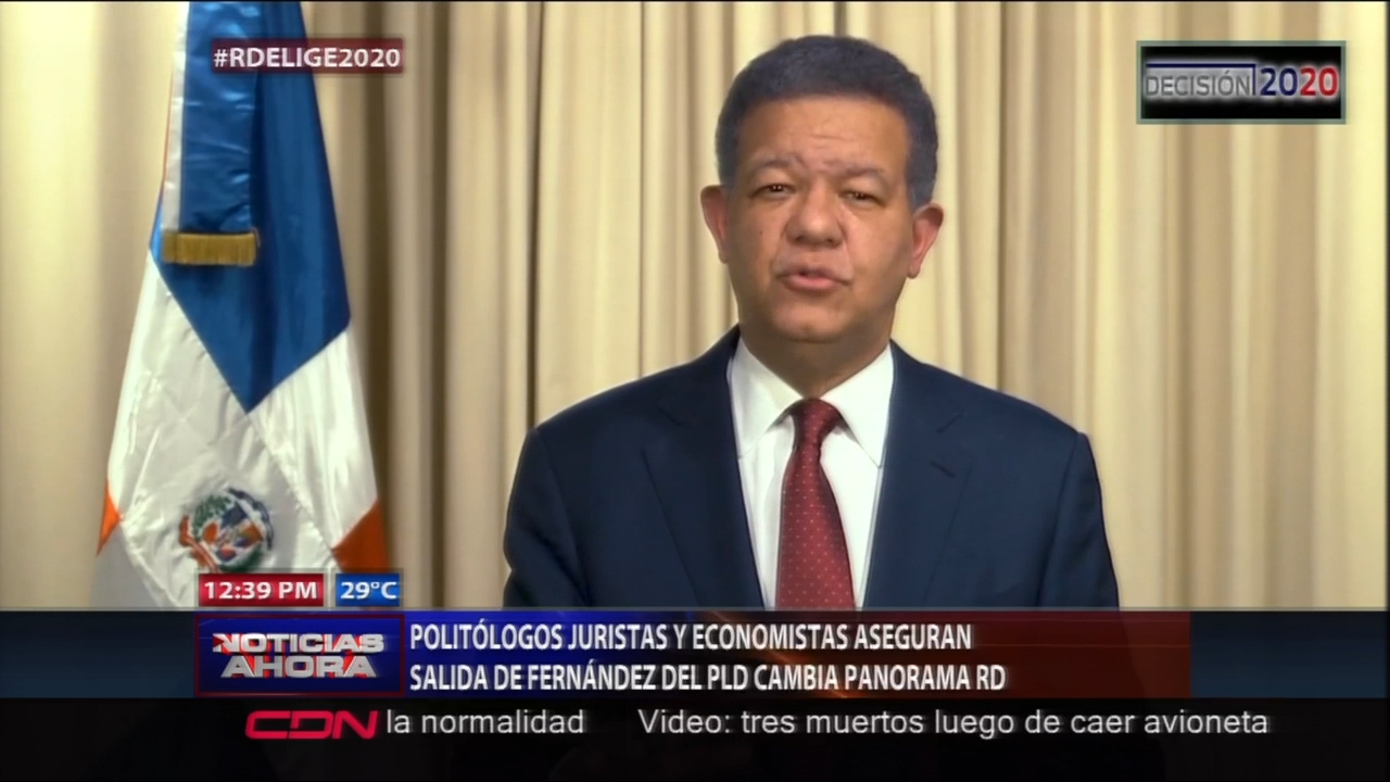 Politólogos, Juristas Y Economistas Aseguran Que La Salida De Fernández Del PLD Cambia El Panorama En RD