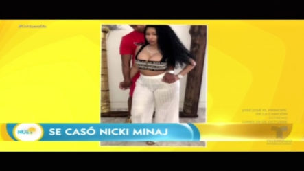 Nicki Minaj Anuncia Que Se Casó