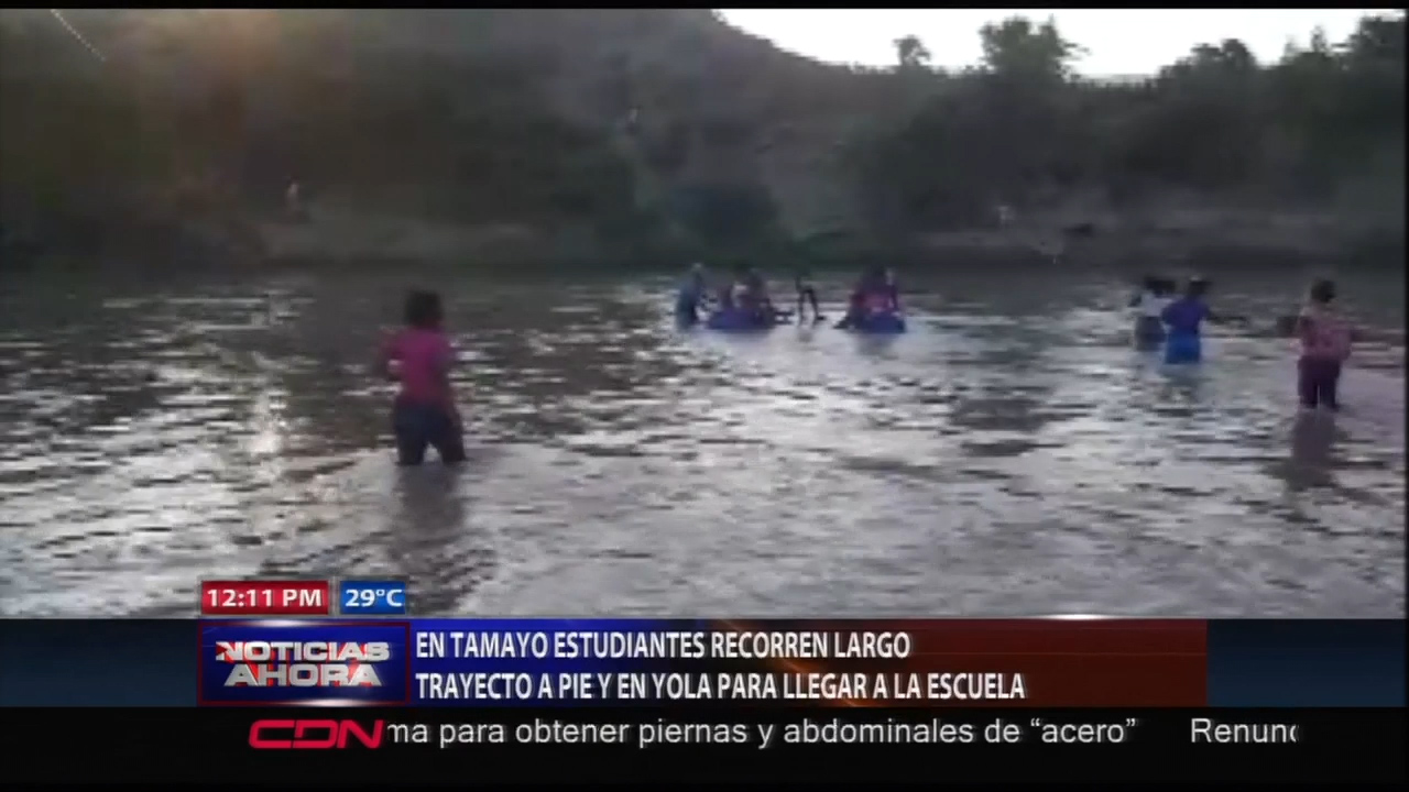 En Tamayo Estudiantes Tienen Que Montarse En Una Yola Par Llegar A Clases