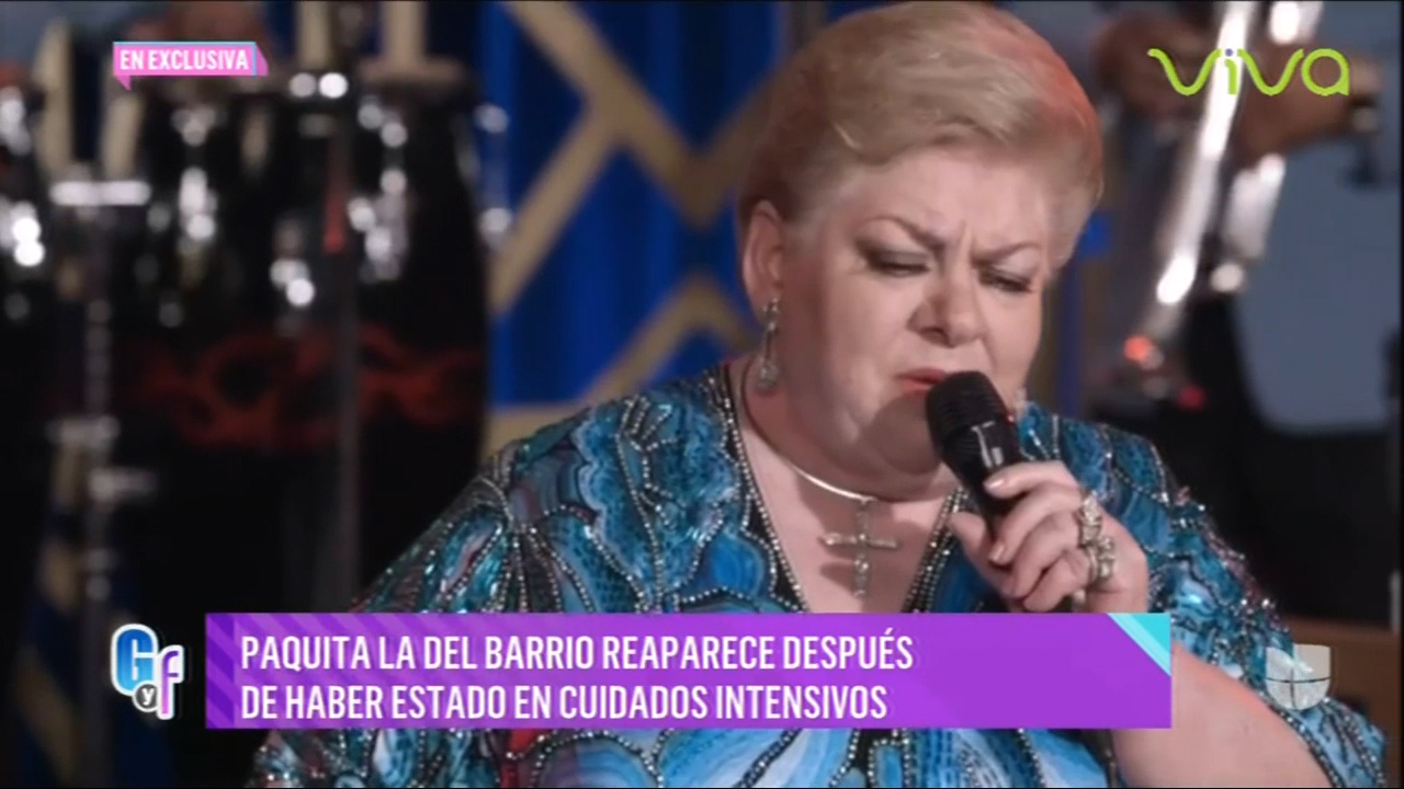 Paquita La Del Barrio Reaparece Después De Haber Estado En Cuidados Intensivos
