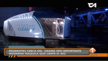 Residentes Cerca Del Ozama, Ven Importante La Moderna Máquina Que Limpie En Río