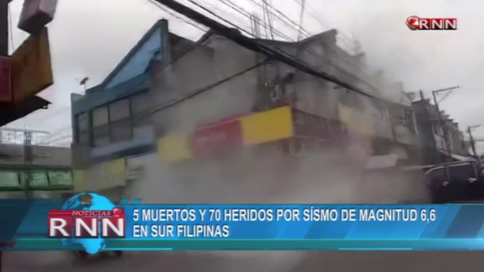 5 Muertos Y 70 Heridos Por Sismo De Magnitud 6,6 En Sur De Filipinas