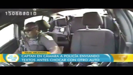 Policía Es Captado Enviando Textos Antes De Chocar Con Otro Vehículo