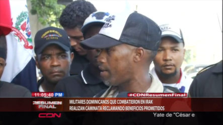 Militares Dominicanos Que Combatieron En Irak Reclaman Lo Que Se Les Prometio