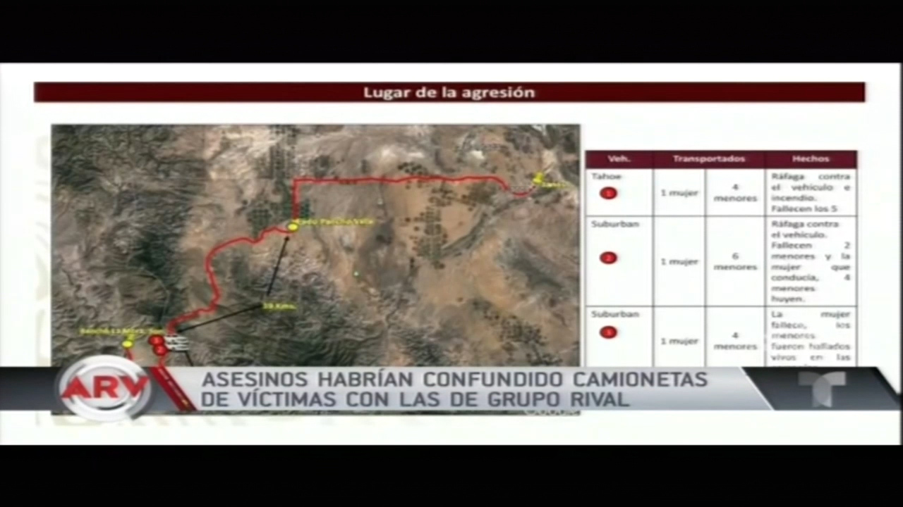 Asesinos De La Masacre En México Habrían Confundido El Vehículo De Las Víctimas Con El Del Grupo Rival