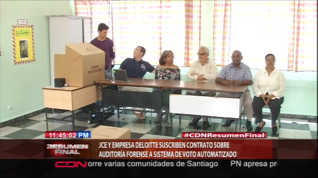 JCE Y Empresa Deloitte Suscriben Contrato Sobre Auditoría Forense A Sistema De Voto Automatizado
