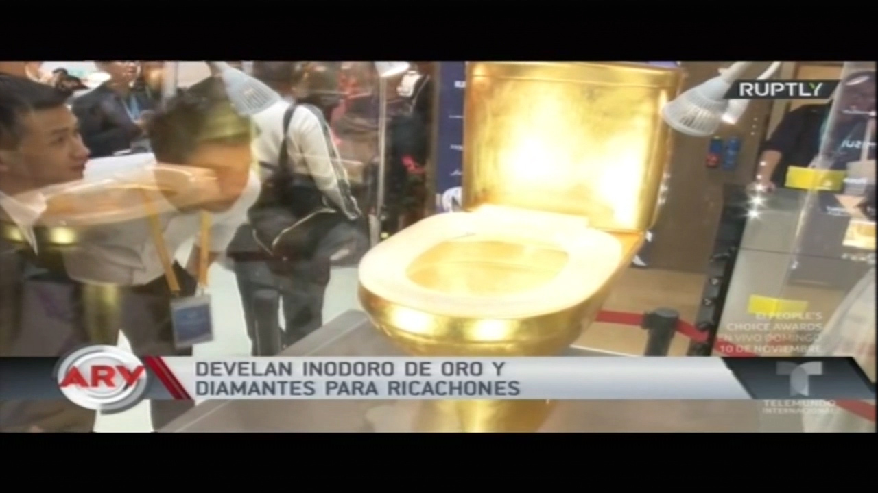 Develan Inodoro De Oro Y Diamantes Para -ricachones- Valorado En 1 Millón de Dólares