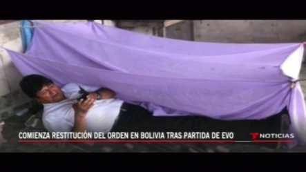 Comienza Restitución Del Orden En Bolivia Tras Partida De Evo