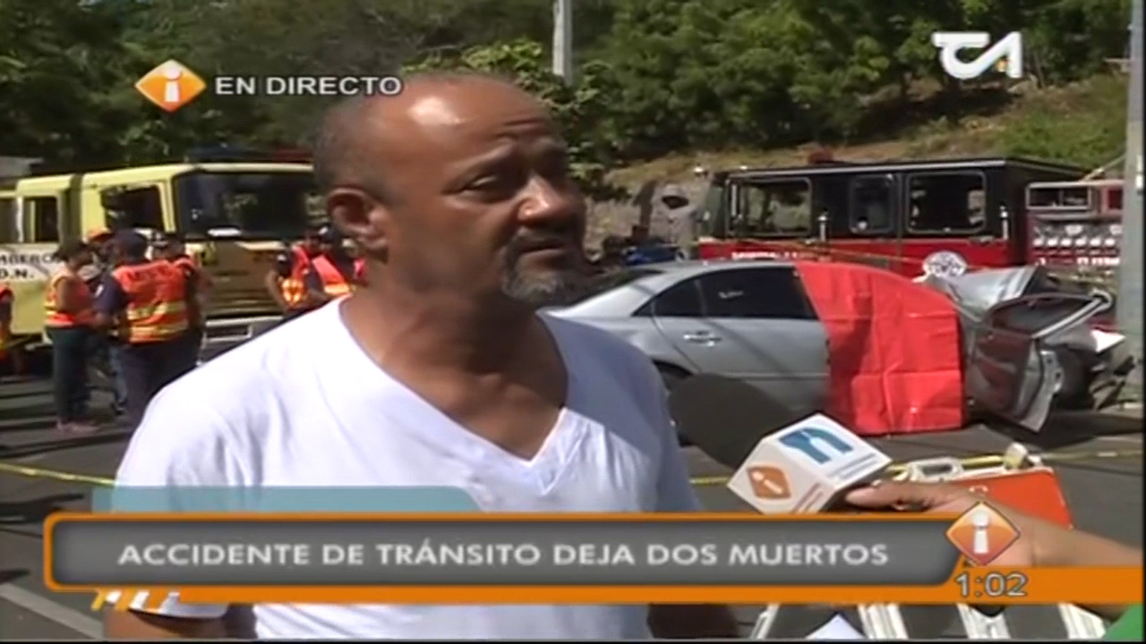 Accidente De Tránsito Deja Dos Muertos En La Calle Cayetano Germosen