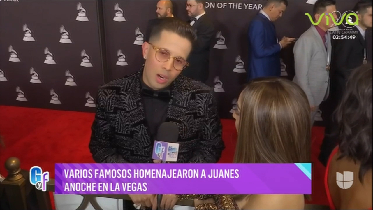 Varios Famosos Homenajearon A Juanes Anoche En Las Vegas