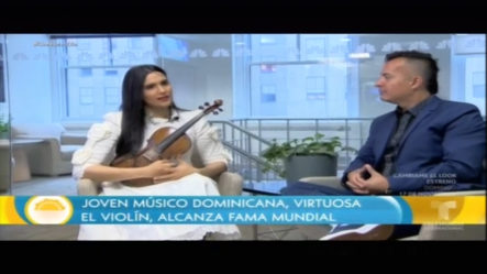 El éxito No Tiene Fronteras: Joven Músico Dominicana, Virtuosa Del Violín, Alcanza Fama Mundial 