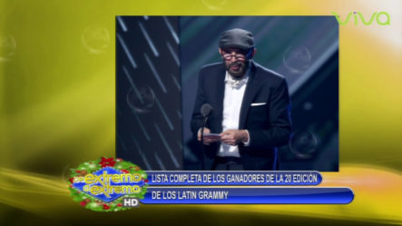 Lista De Los Ganadores De La 20 Edición De Los Latin Grammys En La Farándula Extrema