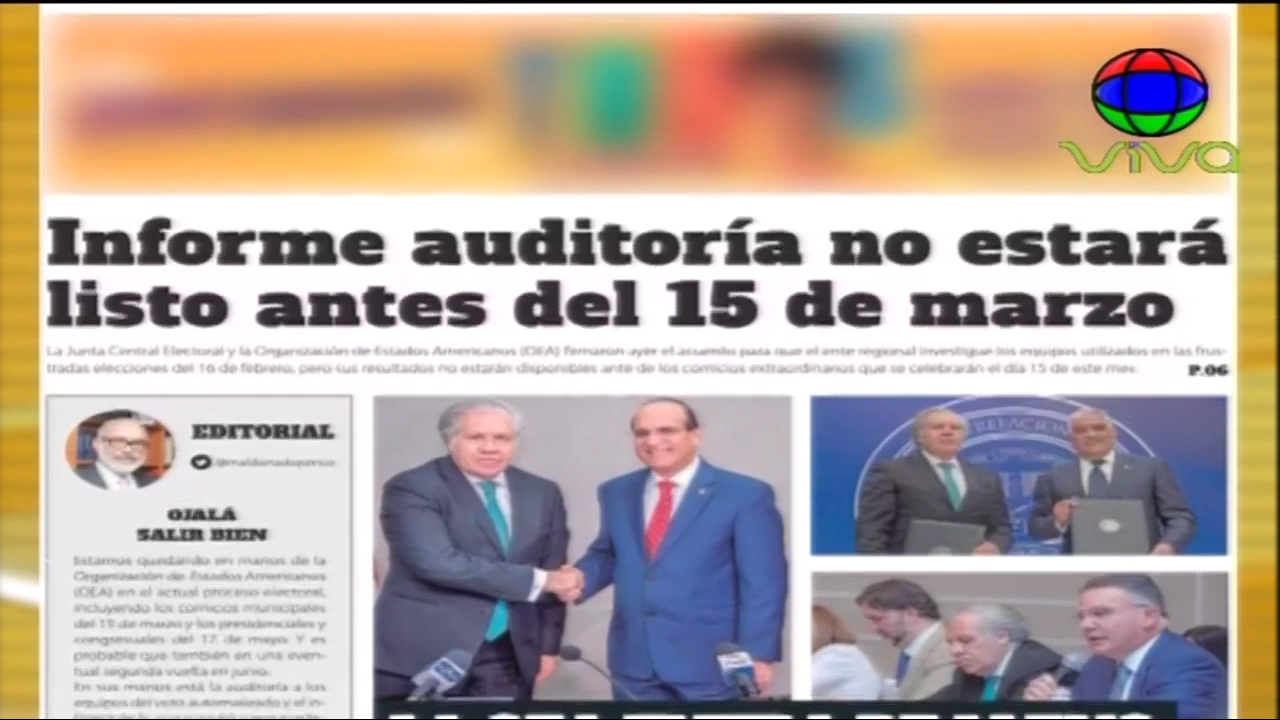 Resultados De Auditoría No Estará Lista Antes Del 15 De Marzo