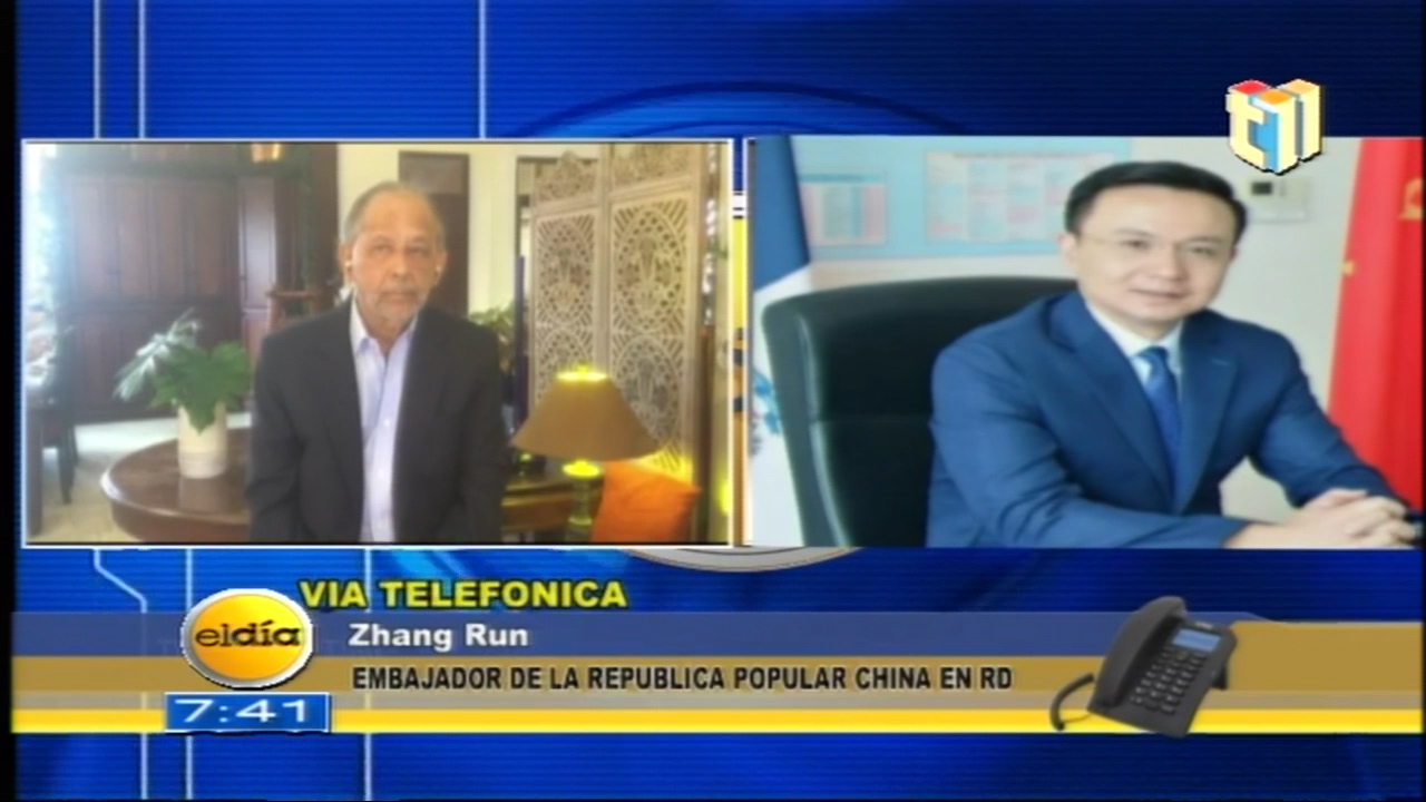 Huchi Lora Conversa Con El Embajador De China En RD Ante Situación De Pandemia