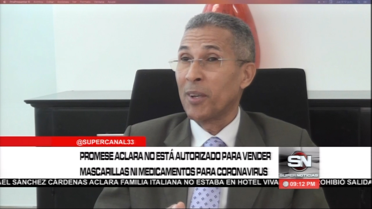 PROMESE Aclara Que No Está Autorizado Para Vender Mascarillas Ni Medicamentos Para El COVID-19