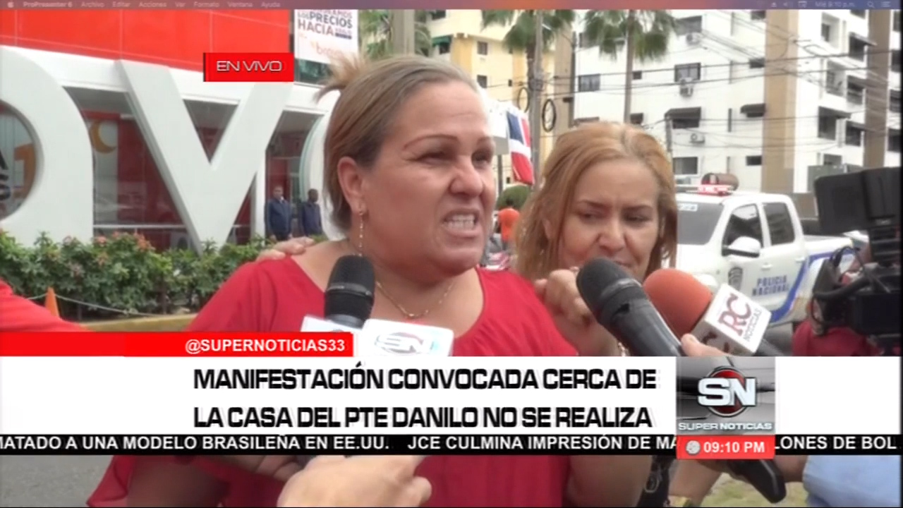 La Manifestación Convocada Cerca De La Casa Del Presidente Medina No Se Realiza