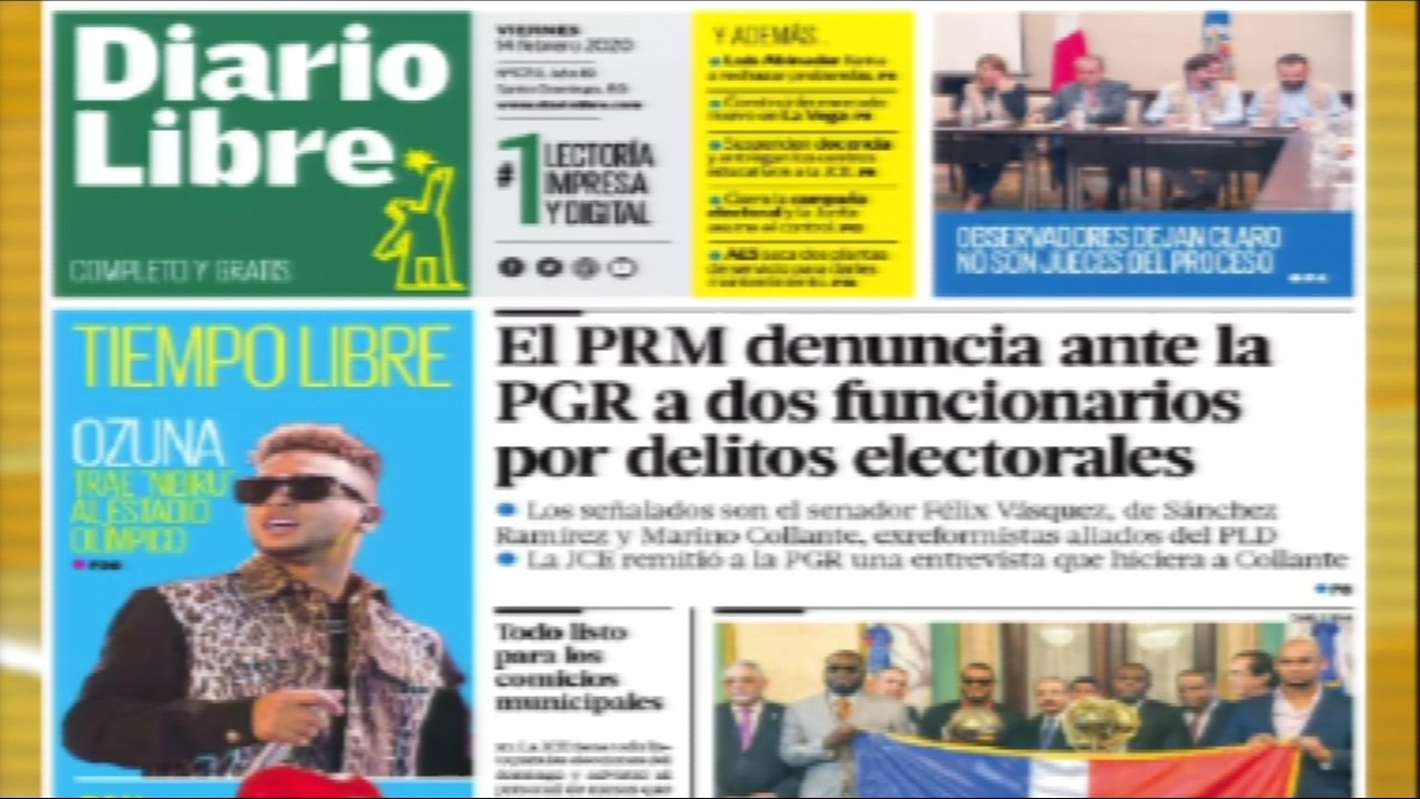 Infórmate Con Las Portadas De Los Principales Periódicos De Hoy 14 De Febrero 2020