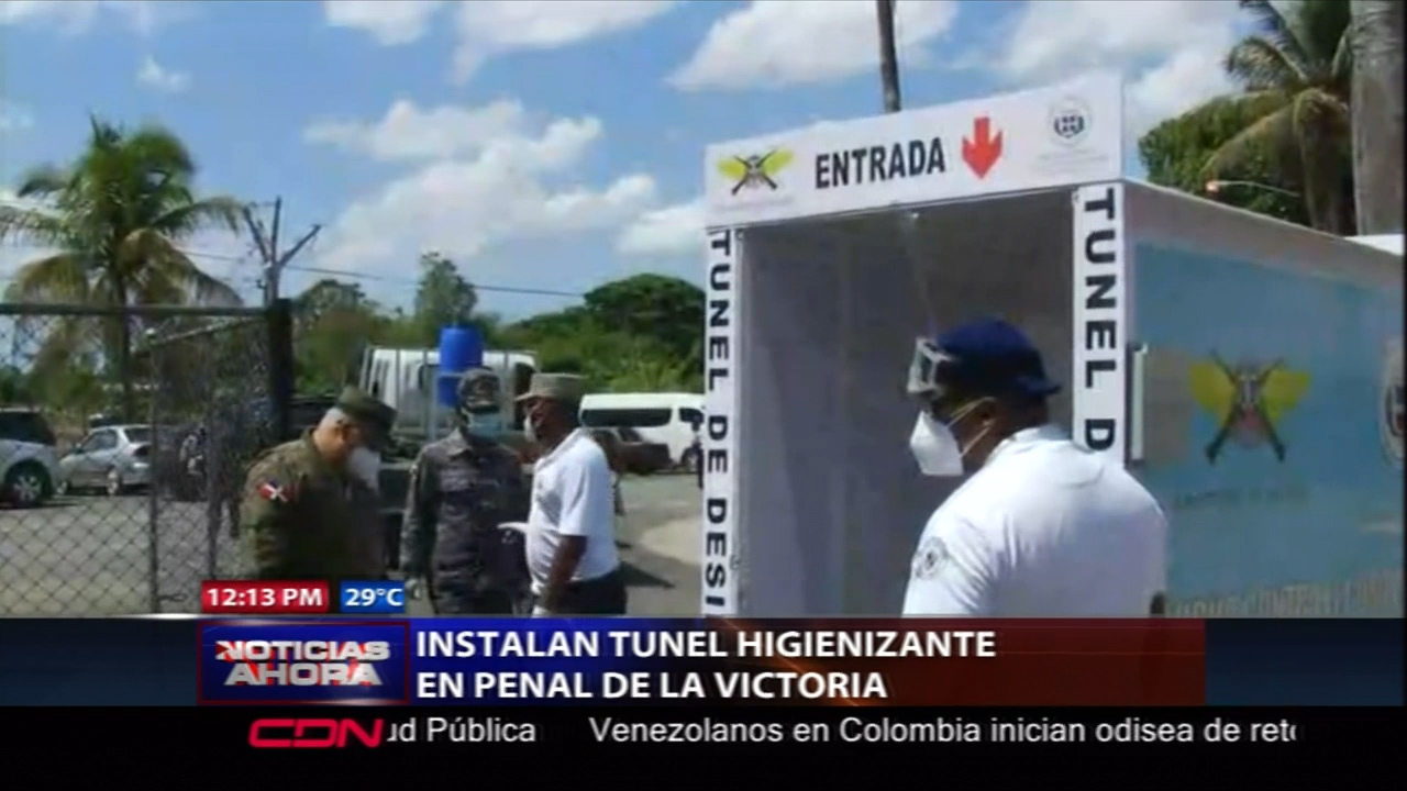 Ministerio De Defensa Instala Túnel Higienizante En La Cárcel De La Victoria