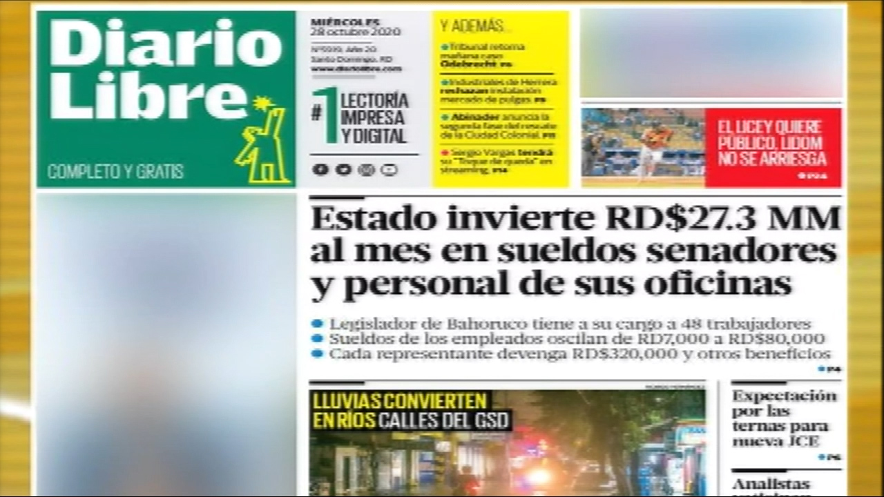 Las Principales Portadas De Los Periódicos En El Día De Hoy 28 De Octubre Del 2020