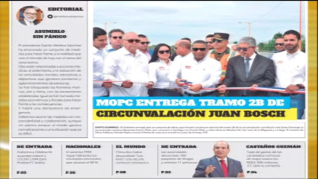 Las Principales Informaciones En Las Portadas De Los Periódicos En El Día De Hoy 18 De Marzo Del 2020